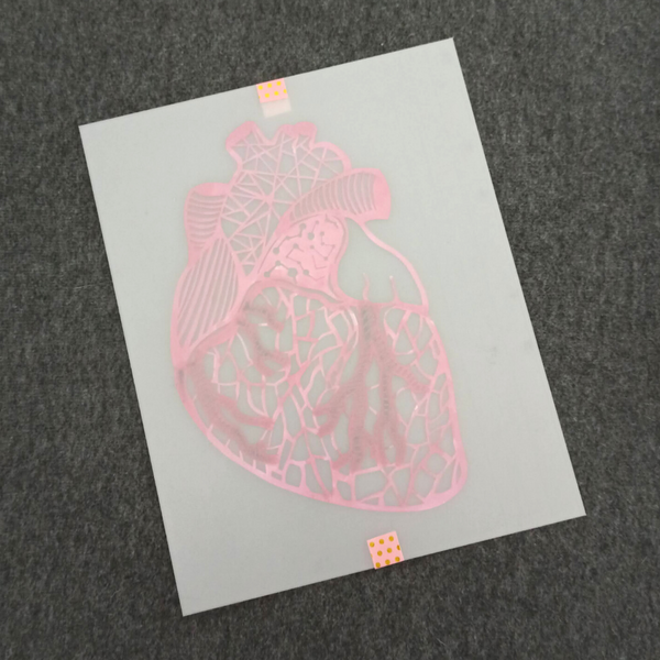Corazón de papel - rosado